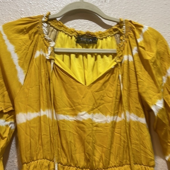 4SIENNA Yellow Tie-Dye Dress S - Picture 6 of 10